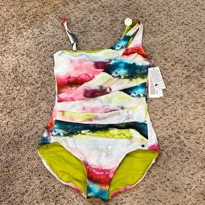 Calia by Carrie Underwood Power Sculpt One Piece Swimsuit